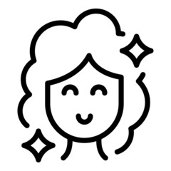 Beauty client icon outline vector. Salon master. Spa center
