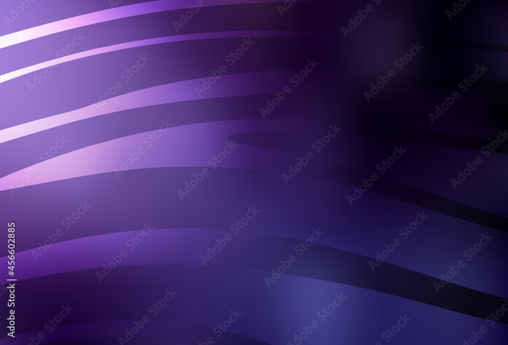 Poster dark purple vector pattern with lines.
