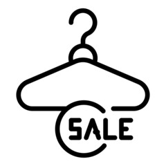 Clothes sale icon outline vector. Fashion shop. Promotion discount
