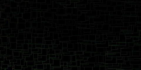 Dark Green vector layout with lines, rectangles.