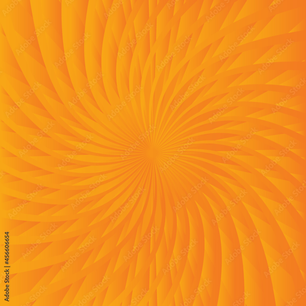 Aufkleber Pattern with optical illusion. Abstract orange background. Abstract 3D geometrical background. Vector illustration kaleidoscope.