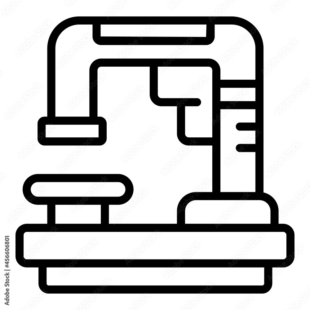 Poster lab microscope icon outline vector. laboratory research. chemistry test