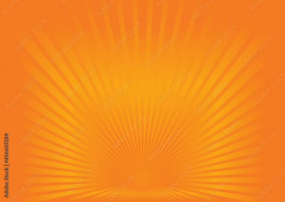 Poster Pattern with optical illusion. Abstract orange background. Abstract 3D geometrical background. Vector illustration.Dynamic effect, glow banner.