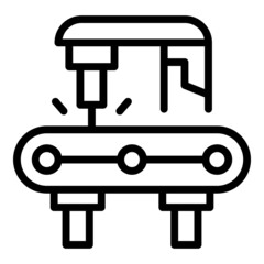 Factory equipment icon outline vector. Industry machinery. Manufacture process