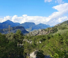Fototapeta na wymiar Rocky mountains panorama