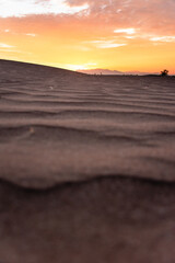 colorful Desert dunes at sunrise