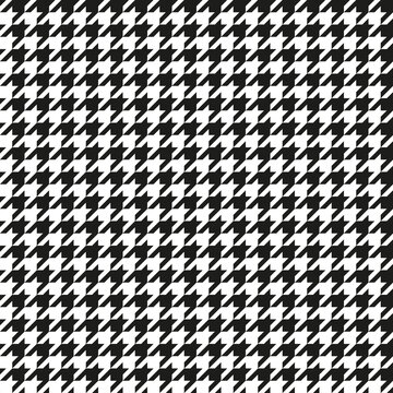 Seamless fabric houndstooth pattern background