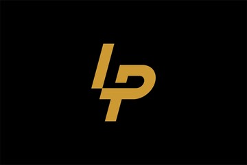 Letter LP logo design vector.