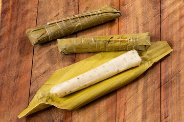 White Corn Buns with coconut flavor - Food of indigenous origin based on corn dough