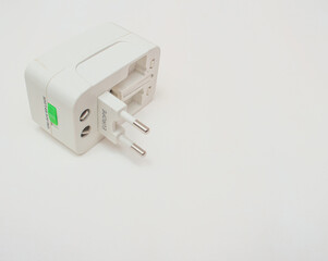 universal socket adapter with colored background