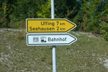 Pfeilwegweiser Uffing