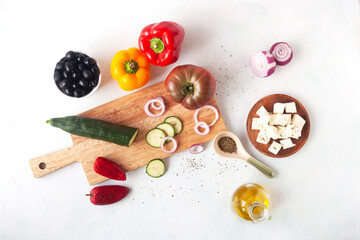 Greek salad ingredients