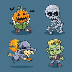 Halloween character collection