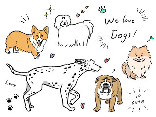 犬イラストセット