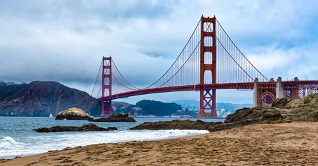 Crédence de cuisine en verre imprimé Plage de Baker, San Francisco San Francisco's Golden Gate Bridge
