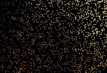 Dark Orange vector template with crystals, triangles.