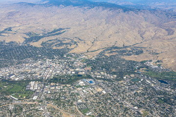 Aerial View of Boise, Idaho, USA