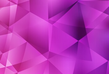 Light Pink vector polygonal background.