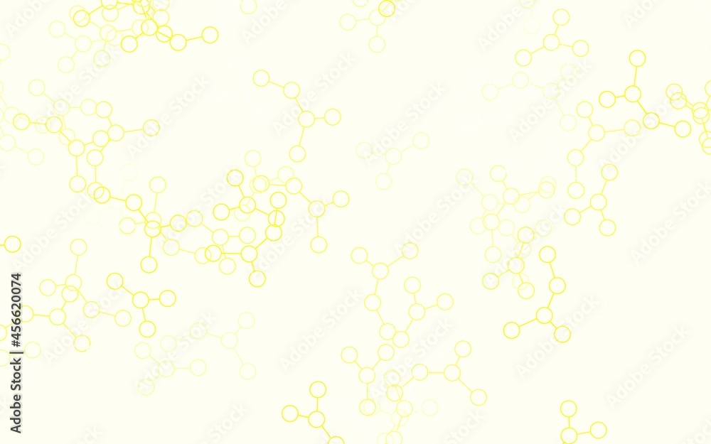 Aufkleber light green, yellow vector backdrop with artificial intelligence data.