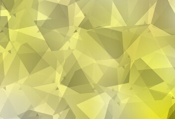 Light Yellow vector template with chaotic poly shapes.