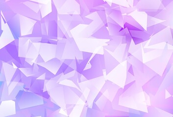 Fototapeta premium Light Purple vector polygonal template.