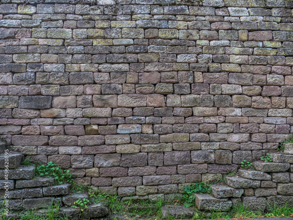 Poster Historische Sandsteinmauer