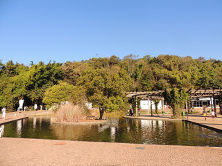 Obraz premium A sunny day in a park in Belo Horizonte called Mangabeiras. 