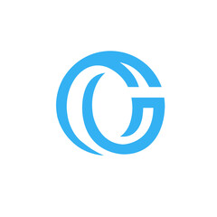 letter F G logo