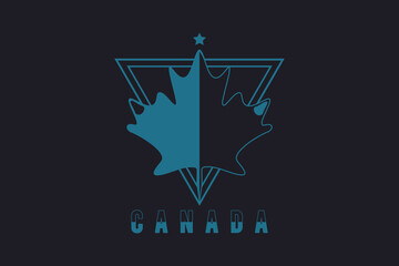 Canada,blue logo cannabis
