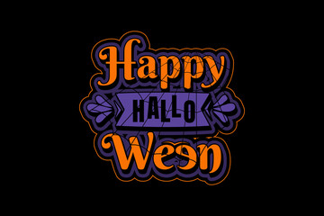 Happy halloween,t-shirt mockup typography [Converted]