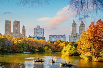 Peel and stick wall murals Central Park Central Park in autumn  in midtown Manhattan New York City