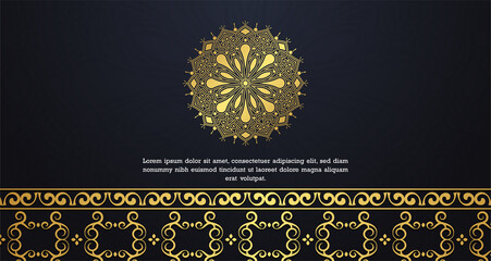 Elegant pattern style dark background