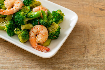 stir-fried broccoli with shrimps
