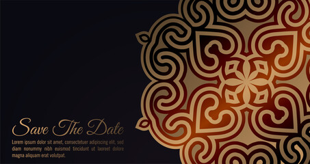 mandala style luxury invitation card © Zein Republic Studio