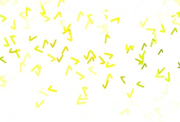 Light Green, Yellow vector layout with curved lines.