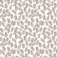 seamless background with leaves