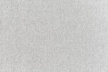 Tuinposter White linen texture and background seamless or white fabric texture. © torsakarin