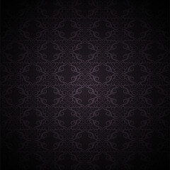dark ethnic seamless pattern template