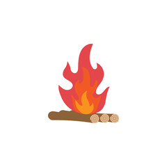 Bonfire icon design template illustration isolated