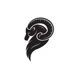Vector of goat head design on white background. Easy editable layered vector illustration. Wild Animals.