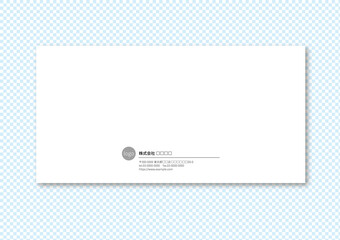 長3封筒テンプレート ヨコ