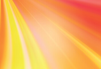 Light Orange vector blurred shine abstract template.