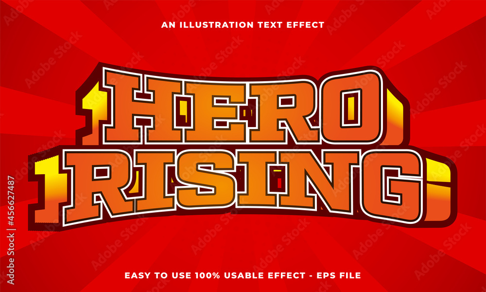Poster game over editable text effect template with abstract style use for business brand and company logo