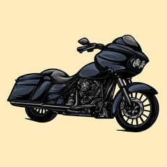 illustration of a motorcycle - obrazy, fototapety, plakaty