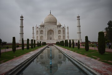 Tajmahal with clouds