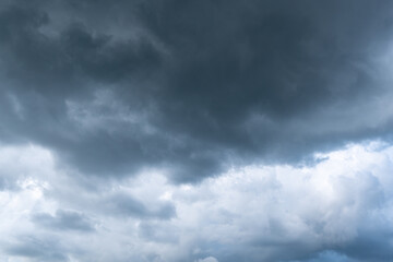 Dark and ominous Cumulonimbus Clouds just before they begin their down pour of rain.