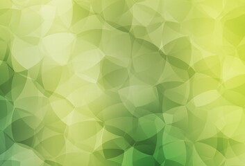 Light Green, Yellow vector polygon abstract backdrop.