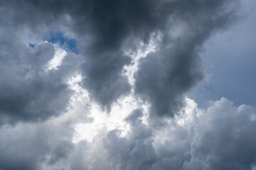 Dark and ominous Cumulonimbus Clouds just before they begin their down pour of rain.