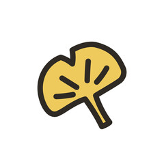 イチョウの葉っぱ