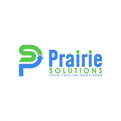 Letter or word S or SP sans serif Font with arrow image graphic icon logo design abstract concept vector stock. Can be used as a symbol related to initial or up